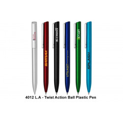 4012 L.A. - Twist Action Ball Plastic Pen, Promotional Gifts, Promotional Gift, Singapore